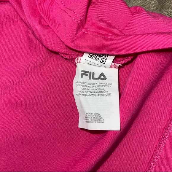 Fila Muscle Tee Women’s Size XL Pink Glow Cotton Sleeveless Relaxed Tank Diella - Picture 12 of 12